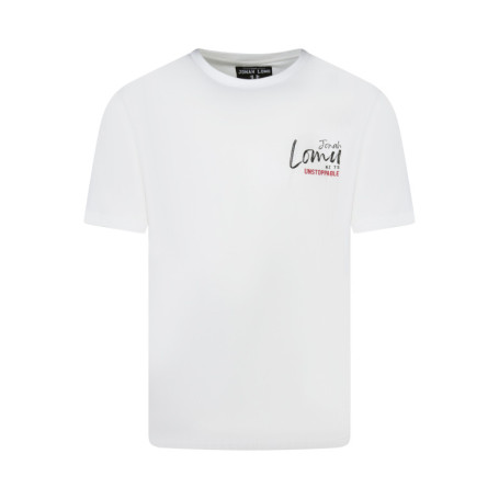 T-shirt en coton blanc avec un imprimé une...
