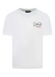 Thumbnail T-shirt en coton blanc avec un imprimé une coupe droite et un col rond