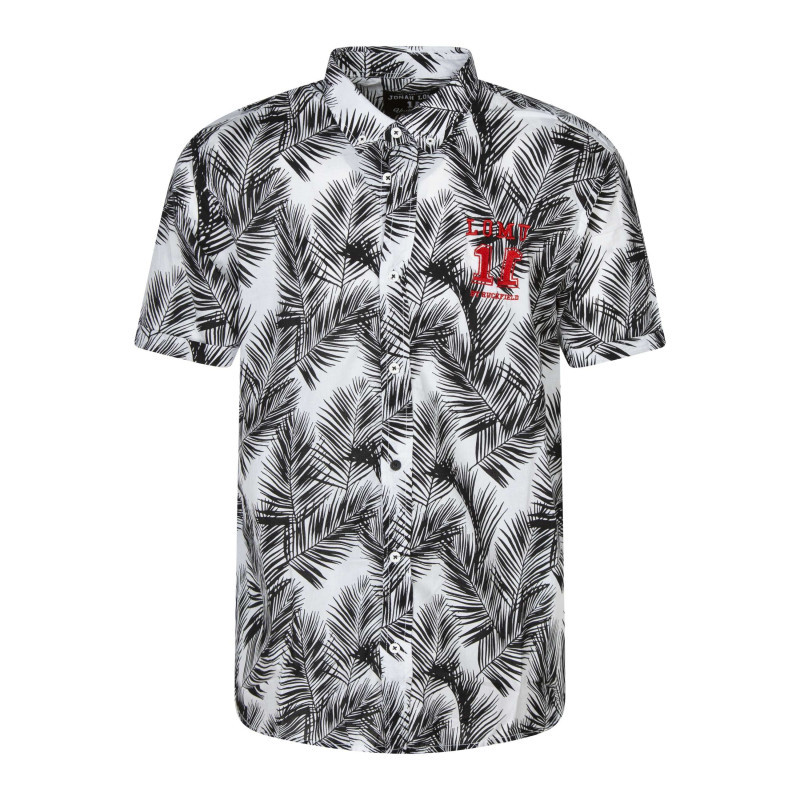 Ruckfield - Chemise Blanche En Coton Avec Des Motifs Une Coupe Droite Et Un Col Boutonné - Blanche