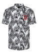 Thumbnail Chemise blanche en coton avec des motifs une coupe droite et un col boutonné