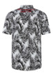 Thumbnail Chemise blanche en coton avec des motifs une coupe droite et un col boutonné - Image 2