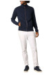 Thumbnail Gilet zippé en coton mélangé bleu marine uni à coupe slim fit et à col montant - Image 3