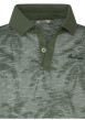 Thumbnail Polo en coton vert d'eau avec des motifs une coupe droite et un col à revers - Image 3