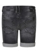 Thumbnail Short 5 poches en coton mélangé anthracite uni avec une coupe droite - Image 2