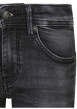 Thumbnail Short 5 poches en coton mélangé anthracite uni avec une coupe droite - Image 3