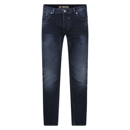 Jean en coton nuit uni avec un patch...