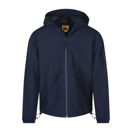 Blouson marine uni à coupe droite avec un col à...
