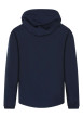 Thumbnail Blouson marine uni à coupe droite avec un col à capuche et des manches longues - Image 2