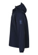 Thumbnail Blouson marine uni à coupe droite avec un col à capuche et des manches longues - Image 3