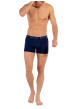 Thumbnail Lot de 3 boxers classiques en coton bleus marine rayés et à coupe fermée - Image 5