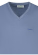 Thumbnail T-shirt bleu uni avec une coupe droite un col rond et des manches courtes - Image 3