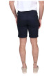 Thumbnail Short Chino en coton marine uni avec un logo brodé et une coupe droite - Image 2