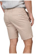 Thumbnail Short chino en coton beige uni avec un logo brodé et une coupe droite - Image 2
