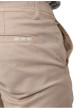 Thumbnail Short chino en coton beige uni avec un logo brodé et une coupe droite - Image 3