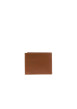 Thumbnail Portefeuille en cuir de vache camel uni avec une fermeture zippée - Image 2