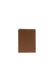 Thumbnail Portefeuille en cuir de vache camel uni avec le logo embossé à l'avant - Image 2