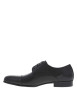 Thumbnail Derbies en cuir noires avec un talon décroché bas et des lacets ronds - Image 2