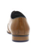 Thumbnail Derbies en cuir camel avec un talon décroché bas et des lacets ronds bleus - Image 6