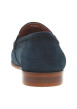 Thumbnail Mocassins en cuir bleus marine en suède à bout droit et à talon décroché bas - Image 6