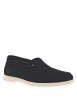 Thumbnail Mocassins en cuir bleus marine en suède et à talon décroché bas - Image 3
