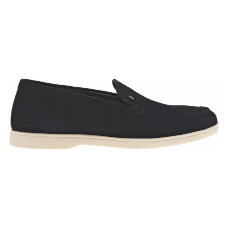 Mocassins en cuir bleus marine en suède et à...