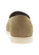 Thumbnail Mocassins en cuir sable avec le nom de la marque et à talon décroché bas - Image 6