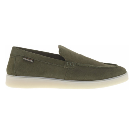 Mocassins en cuir kakis en suède à semelle...