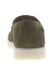 Thumbnail Mocassins en cuir kakis en suède à semelle plate écrue translucide - Image 6