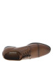 Thumbnail Derbies en cuir marrons à bout droit arrondi et à talon décroché bas - Image 4