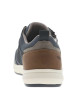 Thumbnail Sneakers bleu marine à talon plat avec des lacets et un zip latéral - Image 12