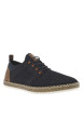 Thumbnail Sneakers bleues marine et marrons en filet ajourées à fermeture slip-on - Image 3