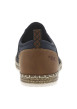 Thumbnail Sneakers bleues marine et marrons en filet ajourées à fermeture slip-on - Image 6
