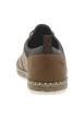 Thumbnail Sneakers taupe en filet à fermeture slip-on et à lacets ronds décoratifs - Image 6