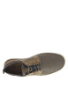 Thumbnail Sneakers taupe en filet à fermeture slip-on et à lacets ronds décoratifs - Image 4
