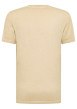 Thumbnail T-shirt en coton beige aspect légèrement délavé avec un col rond - Image 2