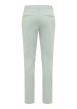 Thumbnail Chino en coton vert clair uni avec une coupe slim et des passants à la taille - Image 2