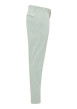 Thumbnail Chino en coton vert clair uni avec une coupe slim et des passants à la taille - Image 4