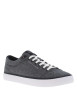 Thumbnail Tennis en toile basses bleues marine et blanches et à lacets plats - Image 3