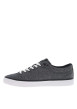 Thumbnail Tennis en toile basses bleues marine et blanches et à lacets plats - Image 2