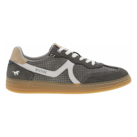 Tennis grises anthracite à petits trous avec de...