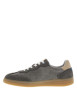 Thumbnail Tennis grises anthracite à petits trous avec de lacets plats blancs - Image 2