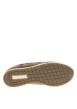 Thumbnail Sneakers en cuir marrons avec un zip sur le côté et des lacets plats - Image 5