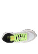 Thumbnail Baskets running blanches et beiges à lacets plats jaune fluorescents - Image 4