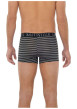Thumbnail Lot de 2 boxers classiques en coton noirs à rayures avec le nom de la marque - Image 2