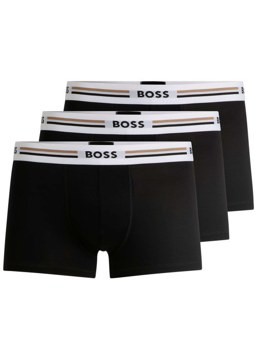 Lot de 3 Boxers classique noires unis avec...