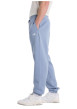 Thumbnail Pantalon Jogging bleu uni avec une coupe droite et une taille élastiquée - Image 2
