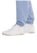Thumbnail Pantalon Jogging bleu uni avec une coupe droite et une taille élastiquée - Image 4