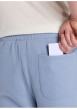 Thumbnail Pantalon Jogging bleu uni avec une coupe droite et une taille élastiquée - Image 5