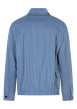 Thumbnail Blouson en coton bleu uni avec une coupe droite et un col à revers - Image 2