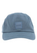 Thumbnail Casquette strapback en coton bleu unie avec le logo de la marque